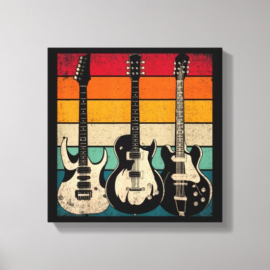 Toile Guitare Rétro  (Recto)