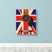 Toile Guitare Union Jack (Insitu (Plancher de Bois))