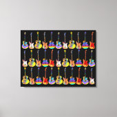 Toile Guitares Colorées (Recto)