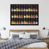 Toile Guitares colorées (Insitu(Chambre))