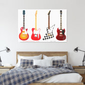 Toile GUITARS ÉLECTRIQUES ICONIQUES 32x48 (Insitu(Chambre))