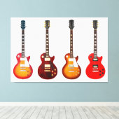 Toile GUITARS ÉLECTRIQUES ICONIQUES 40x60 (Insitu (Plancher de Bois))