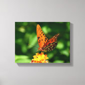 Toile Gulf fritillary Butterfly Stretched Canvas Print (Recto)