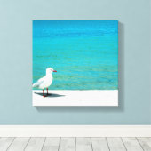 Toile Gull de mer | Nutgrove Beach, Sandy Bay Tasmania (Insitu (Plancher de Bois))