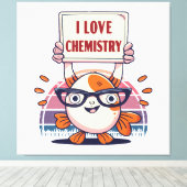 Toile Guppies et chimie d'amour (Insitu (Plancher de Bois))