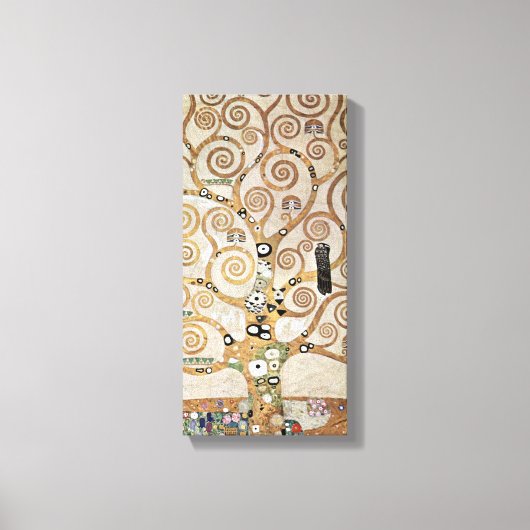 Toile Gustav Klimt Arbre doré de la vie avec un oiseau (Recto)