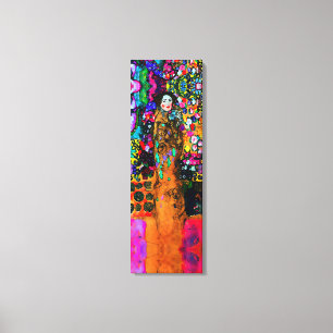 Toile Gustav Klimt & Elizabeth ~ 36x12,75 Épais Canvas
