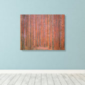 Toile Gustav Klimt Fir Forêt Tannenwald Arbres rouges (Insitu (Plancher de Bois))