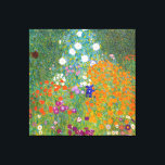 Toile Gustav Klimt : Flower Garden<br><div class="desc">Une belle toile classique ornée d'un jardin fleuri coloré, peint par le peintre symboliste autrichien Gustav Klimt.</div>