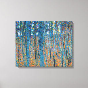Toile Gustav Klimt Forêt de hêtres Art fin vintage