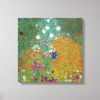 Gustav Klimt - Jardin de fleurs