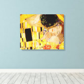 Toile Gustav Klimt La Peinture Classique Du Kiss (Insitu (Plancher de Bois))