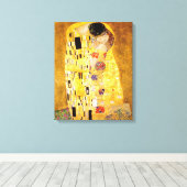 Toile Gustav Klimt La Peinture Classique Du Kiss (Insitu (Plancher de Bois))
