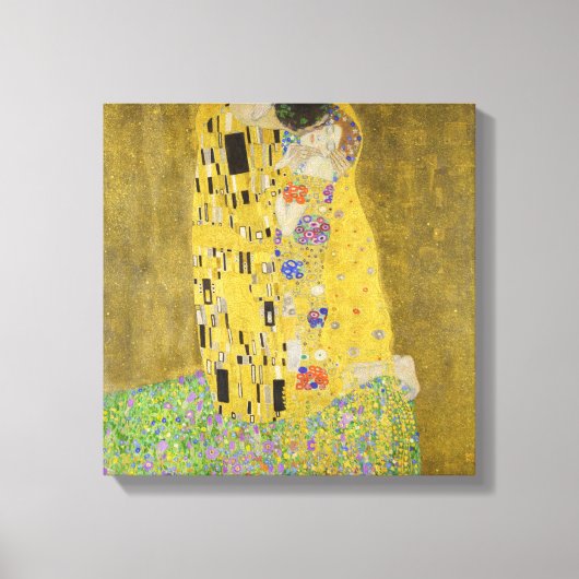 Toile Gustav Klimt - Le Baiser (Recto)
