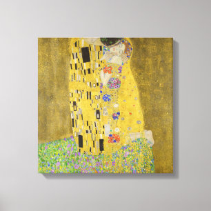 Toile Gustav Klimt - Le baiser