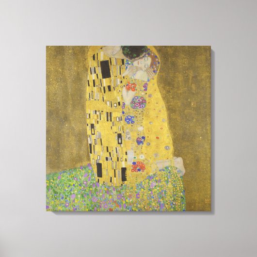 Toile Gustav Klimt Le Baiser (Recto)