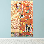 Toile Gustav Klimt - L'Embrace - Peinture d'Art (Insitu (Plancher de Bois))
