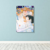 Toile Gustav Klimt - Mère et Enfant (Insitu (Plancher de Bois))