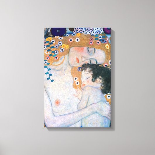 Toile Gustav Klimt - Mère et Enfant (Recto)