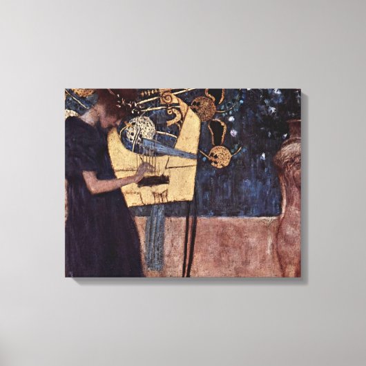 Toile Gustav Klimt - Musique (Recto)