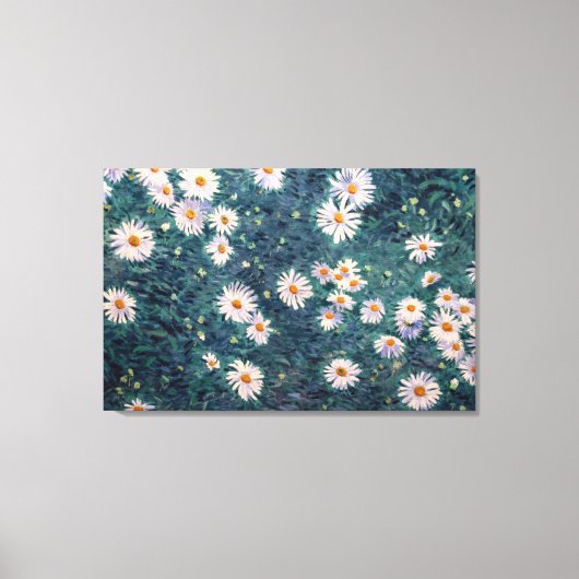 Toile Gustave Caillebotte - Lit de marguerites, détails (Recto)