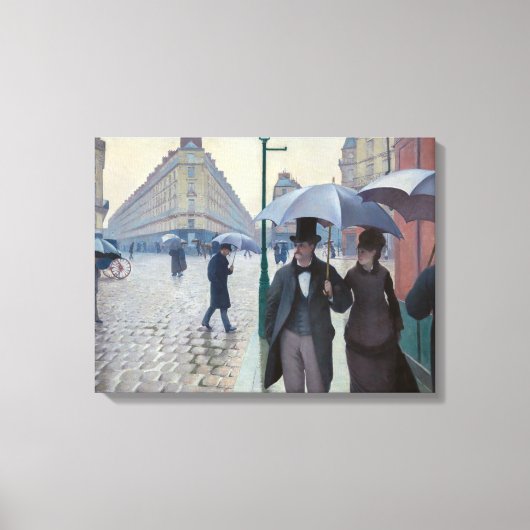 Toile Gustave Caillebotte - Paris Street ; Rainy Day (Recto)