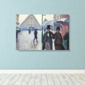 Toile Gustave Caillebotte - Rue de Paris ; Temps de plui (Insitu (Plancher de Bois))