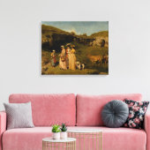 Toile Gustave Courbet - Jeunes Dames du Village (Insitu(Salon))