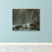 Toile Gustave Courbet - Marine : le pourtour (Insitu (Plancher de Bois))