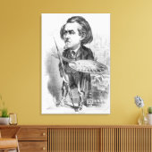 Toile Gustave Dore (1832-83), Caricature from 'Le Ouel (Insitu(Salon))