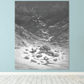Toile Gustave Doré - Achan est lapidé à mort (Insitu (Plancher de Bois))