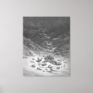 Toile Gustave Doré - Achan est lapidé à mort