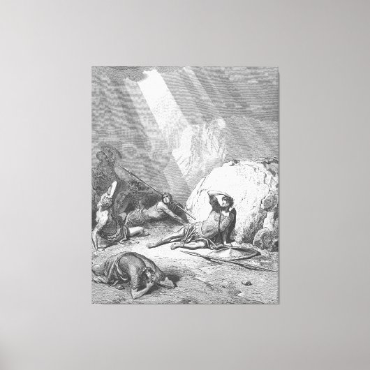 Toile Gustave Doré - Actes 9 La Conversion de Saul (Recto)