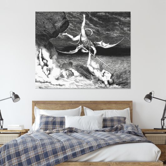 Toile Gustave Doré - Alichino Chases Ciampolo of Navarre (Insitu(Chambre))