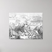 Toile Gustave Doré - David attaque les Ammonites (Recto)
