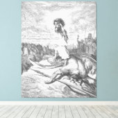 Toile Gustave Doré - David terrasse Goliath (Insitu (Plancher de Bois))