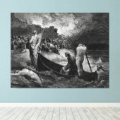 Toile Gustave Doré - Débarquement devant la ville (Insitu (Plancher de Bois))