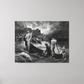 Toile Gustave Doré - Débarquement devant la ville (Recto)