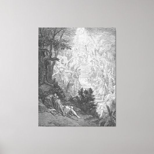 Toile Gustave Doré - Jacob's Dream (Recto)