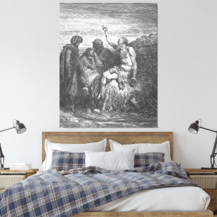 Toile Gustave Doré - Job parle avec ses amis