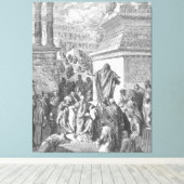 Toile Gustave Doré - Jonas prêche aux Ninivites (Insitu (Plancher de Bois))
