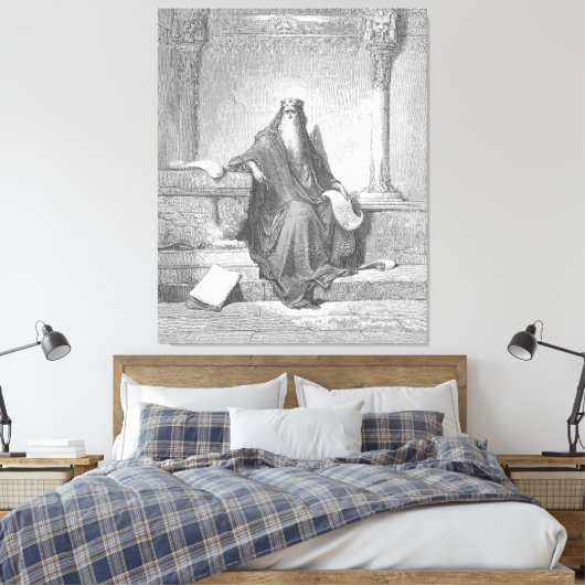 Toile Gustave Doré - King Solomon in Old Age (Insitu(Chambre))