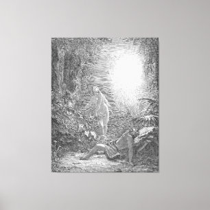 Toile Gustave Doré - La Création d'Ève