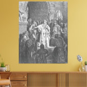 Toile Gustave Doré - La reine Vashti refuse d'obéir à Ah (Insitu(Salon))