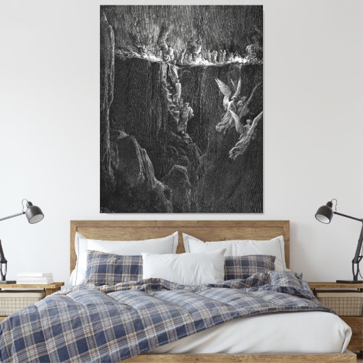 Toile Gustave Doré - Le Mur de Flammes (Insitu(Chambre))