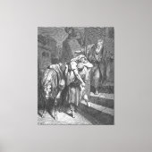 Toile Gustave Doré - Luc 10B Le Bon Samaritain Arrive (Recto)