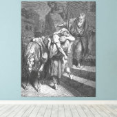 Toile Gustave Doré - Luc 10B Le Bon Samaritain Arrive (Insitu (Plancher de Bois))