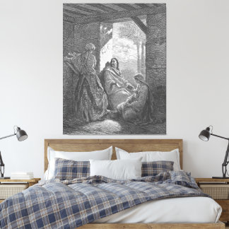 Toile Gustave Doré - Luc 10C Jésus à la maison de Mart