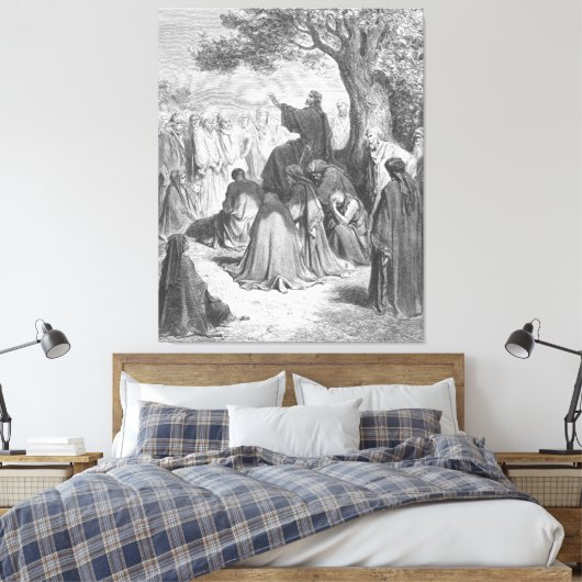 Toile Gustave Doré - Luc 12 Jésus prêche à la multitude (Insitu(Chambre))