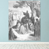 Toile Gustave Doré - Luc 12 Jésus prêche à la multitude (Insitu (Plancher de Bois))